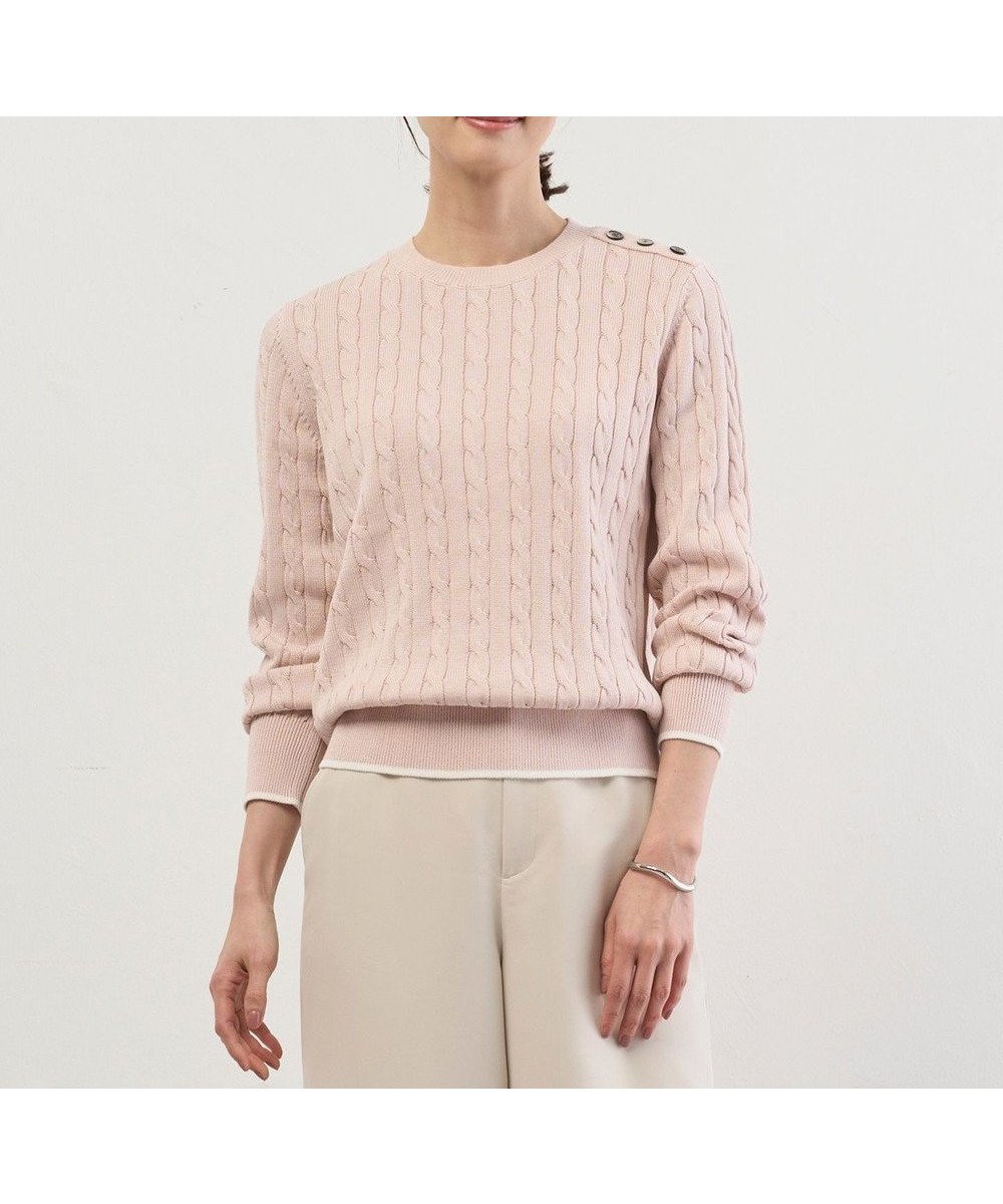 【ジェイ プレス/J.PRESS】のCABLE ニット 人気、トレンドファッション・服の通販 founy(ファニー) 　ファッション　Fashion　レディースファッション　Fashion for Women　トップス・カットソー　Cut & Sew Tops　ニット　Knit Tops & Sweaters　オレンジ　Orange　春　Spring　クラシック　Classic, Timeless Style　シルケット　Silket, Silky Cotton　スマート　Smart, Elegant　セーター　Sweater, Knitwear　S/S・春夏　SS, Spring/Summer, Warm Season　夏　Summer　エレガント 上品　Elegant　 other-1|ID: prp329100004891443 ipo3291000000036562790