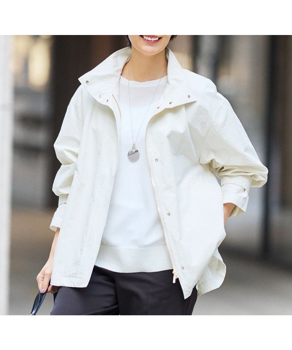 【自由区/JIYU-KU】の【カタログ掲載・春の必需品・オンオフ使える】コットンリネンウェザーライト コート 人気、トレンドファッション・服の通販 founy(ファニー) 　ファッション　Fashion　レディースファッション　Fashion for Women　アウター　Coat / Outerwear Collection　コート・ロングコート・ピーコート　Long Coats, Peacoats & More　レディースジャケット・軽アウター　Jackets　ジャケット　Jacket, Outerwear　スタンド　Stand Collar, Upright Stand　フォルム　Silhouette, Form　ミドル　Middle Length, Mid Height　夏　Summer　春　Spring　S/S・春夏　SS, Spring/Summer, Warm Season　 other-1|ID: prp329100004891475 ipo3291000000036563086