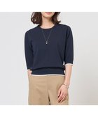 【ジェイ プレス/J.PRESS】の【洗える】BASIC HT COTTON クルーネック ニット ネイビー系|ID: prp329100004891489 ipo3291000000036899028