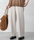 【23区/NIJYUSANKU】の【滝沢眞規子さん着用/VERY掲載】TRストレッチギャバ ワイド パンツ アイボリー系|ID: prp329100004891494 ipo3291000000036563283