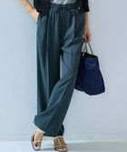 【23区/NIJYUSANKU】の【Oggi掲載/接触冷感/UVカット/吸水速乾】ストレッチジョーゼット ワイド パンツ ダークグリーン系|ID: prp329100004891515 ipo3291000000036563508