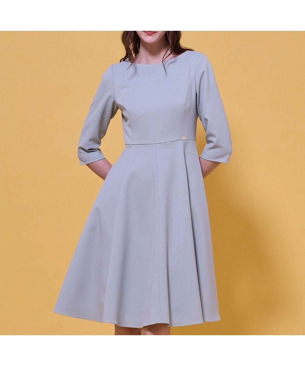 【トッカ/TOCCA】の【宮本茉由さん着用・00サイズあり】SWEET TEA TIME ドレス インテリア・キッズ・メンズ・レディースファッション・服の通販 founy(ファニー) 　ファッションモデル・俳優・女優　Models　女性　Women　宮本茉由　MIyamoto Mayu　ファッション　Fashion　レディースファッション　Fashion for Women　ワンピース　Dresses　フォーマル・パーティードレス・結婚式用ドレス　Elegant & Casual Dresses　エレガント 上品　Elegant　秋　Autumn　クラシック　Classic, Timeless Style　シンプル　Simple, Minimal　ジャケット　Jacket, Outerwear　ドレス　Dress, One-Piece　フィット　Fit, Slim Fit　フレア　Flare, Flared　冬　Winter / This Winter　A/W・秋冬　Autumn/Winter　S/S・春夏　SS, Spring/Summer, Warm Season　夏　Summer　[新色]ライトグリーン系|ID: prp329100004891529 ipo3291000000036563628