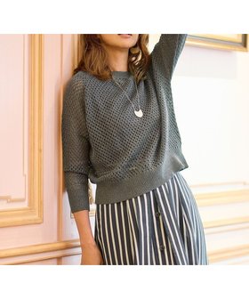 【自由区/JIYU-KU】の【SHIHOさん着用】リネンミドルゲージメッシュ ニット 人気、トレンドファッション・服の通販 founy(ファニー) ファッション Fashion レディースファッション Fashion for Women トップス・カットソー Cut & Sew Tops ニット Knit Tops & Sweaters セーター Sweater, Knitwear トレンド Trend, Trending Now フレンチ French, French Style ベーシック Basic, Essential ボトム Bottoms, Lower Wear メッシュ Mesh, Net Fabric リネン Linen, Linen Fabric 夏 Summer 春 Spring S/S・春夏 SS, Spring/Summer, Warm Season |ID:prp329100004891535