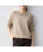 【自由区/JIYU-KU】の【SHIHOさん着用】リネンミドルゲージメッシュ ニット 人気、トレンドファッション・服の通販 founy(ファニー) ファッション Fashion レディースファッション Fashion for Women トップス・カットソー Cut & Sew Tops ニット Knit Tops & Sweaters セーター Sweater, Knitwear トレンド Trend, Trending Now フレンチ French, French Style ベーシック Basic, Essential ボトム Bottoms, Lower Wear メッシュ Mesh, Net Fabric リネン Linen, Linen Fabric 夏 Summer 春 Spring S/S・春夏 SS, Spring/Summer, Warm Season thumbnail ベージュラメ|ID: prp329100004891535 ipo3291000000036563679