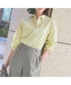 【23区/NIJYUSANKU】の【一部予約/見上愛さん着用/VERY掲載】CANCLINI シャーティング ベーシックシャツ イエロー×サックスストライプ|ID: prp329100004891577 ipo3291000000036564030