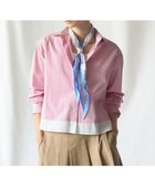【23区/NIJYUSANKU】の【Oggi掲載】CANCLINI レギュラーカラー ストライプ クロップドシャツ ピンク×サックスストライプ|ID: prp329100004891741 ipo3291000000036564856