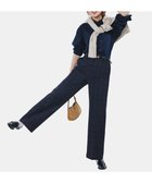 【アンフィーロ 自由区/UNFILO】の【ウエストゴム/14サイズ展開】beauty warm pants ワイド ウィンドーペン|ID: prp329100004891788 ipo3291000000036565212