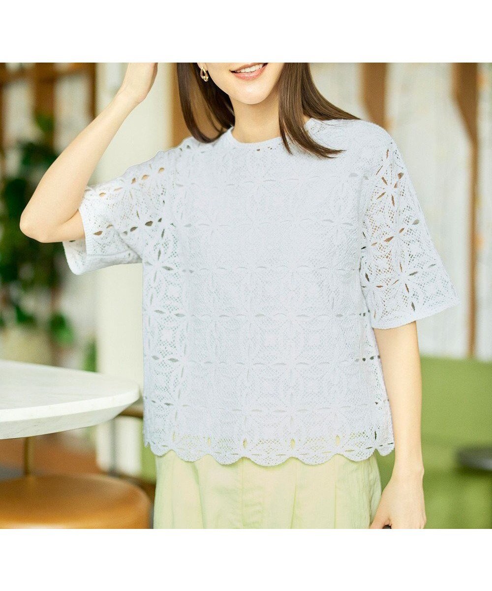 【自由区/JIYU-KU】の【1枚でキレイ見え】エンブロイダリー ニット 人気、トレンドファッション・服の通販 founy(ファニー) ファッション Fashion レディースファッション Fashion for Women トップス・カットソー Cut & Sew Tops ニット Knit Tops & Sweaters おすすめ Recommended / Our Picks かぎ針 Crochet エンブロイダリー Embroidery Design セーター Sweater, Knitwear デニム Denim, Jeans Material ボトム Bottoms, Lower Wear 夏 Summer 定番 Standard, Basic Item 春 Spring S/S・春夏 SS, Spring/Summer, Warm Season other-1|ID: prp329100004891804 ipo3291000000036565378