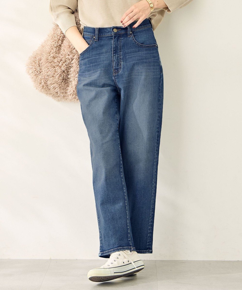 【エニー/ANY】の【ウエストゴム】ストレートワイドデニム インテリア・キッズ・メンズ・レディースファッション・服の通販 founy(ファニー) ファッション Fashion レディースファッション Fashion for Women パンツ Pants & Trousers デニムパンツ・ジーンズ・美脚デニム Denim Jeans & Pants ギャザー Gathered, Ruffled ストレッチ Stretch, Stretchy Fabric スマホ Smartphone, Mobile Device テーパード Tapered, Tapered Pants デニム Denim, Jeans Material ポケット Pocket, Pocket Detail 楽ちん Easy Fit, Comfortable ワイド Wide, Wide Fit A/W・秋冬 Autumn/Winter S/S・春夏 SS, Spring/Summer, Warm Season 再入荷 Restock / Back in Stock 夏 Summer フェードインディゴ|ID: prp329100004891832 ipo3291000000036565709
