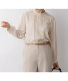 【23区/NIJYUSANKU】のバックサテンアムンゼン フロントタックブラウス 人気、トレンドファッション・服の通販 founy(ファニー) ファッション Fashion レディースファッション Fashion for Women トップス・カットソー Cut & Sew Tops シャツ・ブラウス・オフィスカジュアル Elegant Blouses & Button-Ups インナー Innerwear 春 Spring カーディガン Cardigan, Knitwear 吸水 Absorbent, Quick-Dry シンプル Simple, Minimal ジャケット Jacket, Outerwear ドレープ Drape, Draping Fabric フロント Front, Front Design ロング Long, Long-Length S/S・春夏 SS, Spring/Summer, Warm Season おすすめ Recommended / Our Picks 夏 Summer エレガント 上品 Elegant セレモニー Ceremony 2026年 2026 thumbnail ベージュ系|ID: prp329100004891848 ipo3291000000036565836