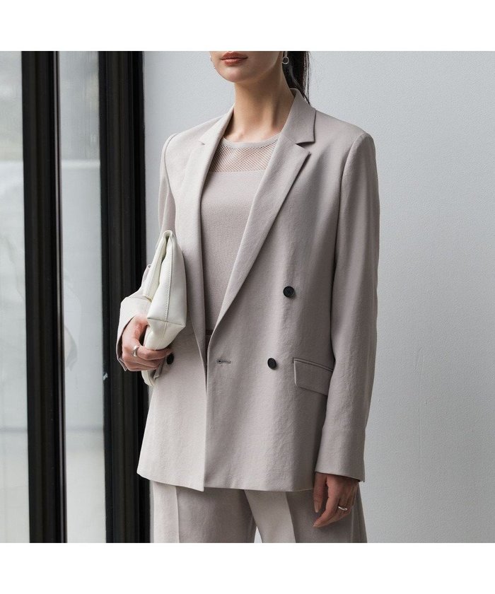 【アイシービー/iCB】のLooseWeave ダブルブレストジャケット インテリア・キッズ・メンズ・レディースファッション・服の通販 founy(ファニー) https://founy.com/ 雑誌掲載アイテム Magazine Picks & Fashion Features ファッション雑誌 Fashion Magazines クラッシィ CLASSY. ファッション Fashion レディースファッション Fashion for Women アウター Coat / Outerwear Collection レディースジャケット・軽アウター Jackets テーラードジャケット / 通勤・きれいめスタイル Tailored Jackets & Blazers 春 Spring 洗える Machine Washable 4月号 April Issue ジャケット Jacket, Outerwear ストレッチ Stretch, Stretchy Fabric セットアップ Set-Up, Coordinated Outfit 雑誌 Magazine, Fashion Magazine 定番 Standard, Basic Item ワイド Wide, Wide Fit S/S・春夏 SS, Spring/Summer, Warm Season おすすめ Recommended / Our Picks 夏 Summer エレガント 上品 Elegant セレモニー Ceremony ビジネス 仕事 通勤 Business / Work / Commuting 2026年 2026 |ID: prp329100004891851 ipo3291000000036565851