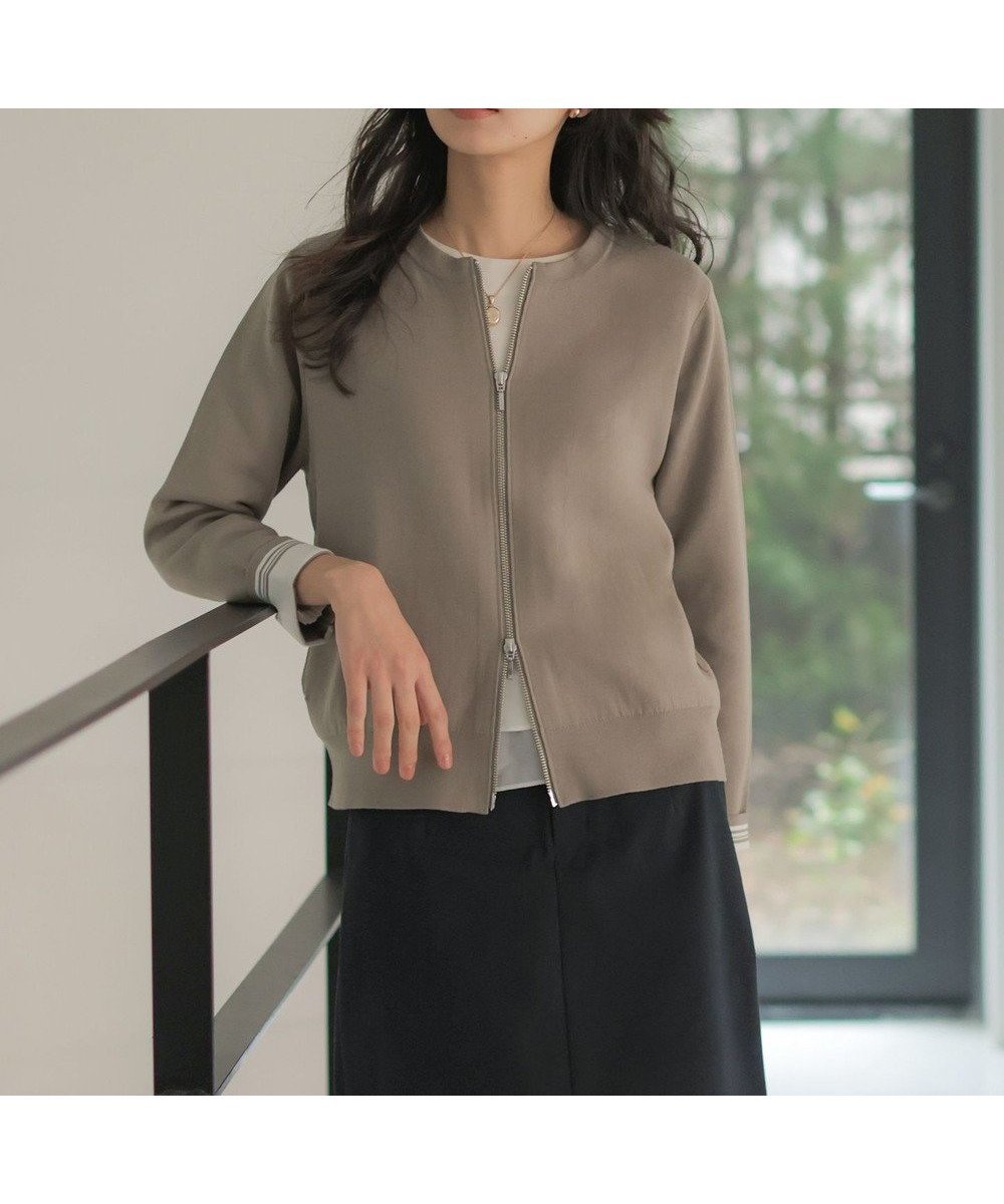 【ジェイ プレス/J.PRESS】のINTERLOCK ニット ブルゾン 人気、トレンドファッション・服の通販 founy(ファニー) ファッション Fashion レディースファッション Fashion for Women アウター Coat / Outerwear Collection レディースジャケット・軽アウター Jackets ブルゾンジャケット・スポーティアウター Blouson Jackets 春 Spring 秋 Autumn 抗菌 Antibacterial, Bacteria-Resistant ジャケット Jacket, Outerwear なめらか Smooth, Silky Texture フォルム Silhouette, Form ブルゾン Blouson, Bomber Jacket S/S・春夏 SS, Spring/Summer, Warm Season 夏 Summer other-1|ID: prp329100004891950 ipo3291000000036566690