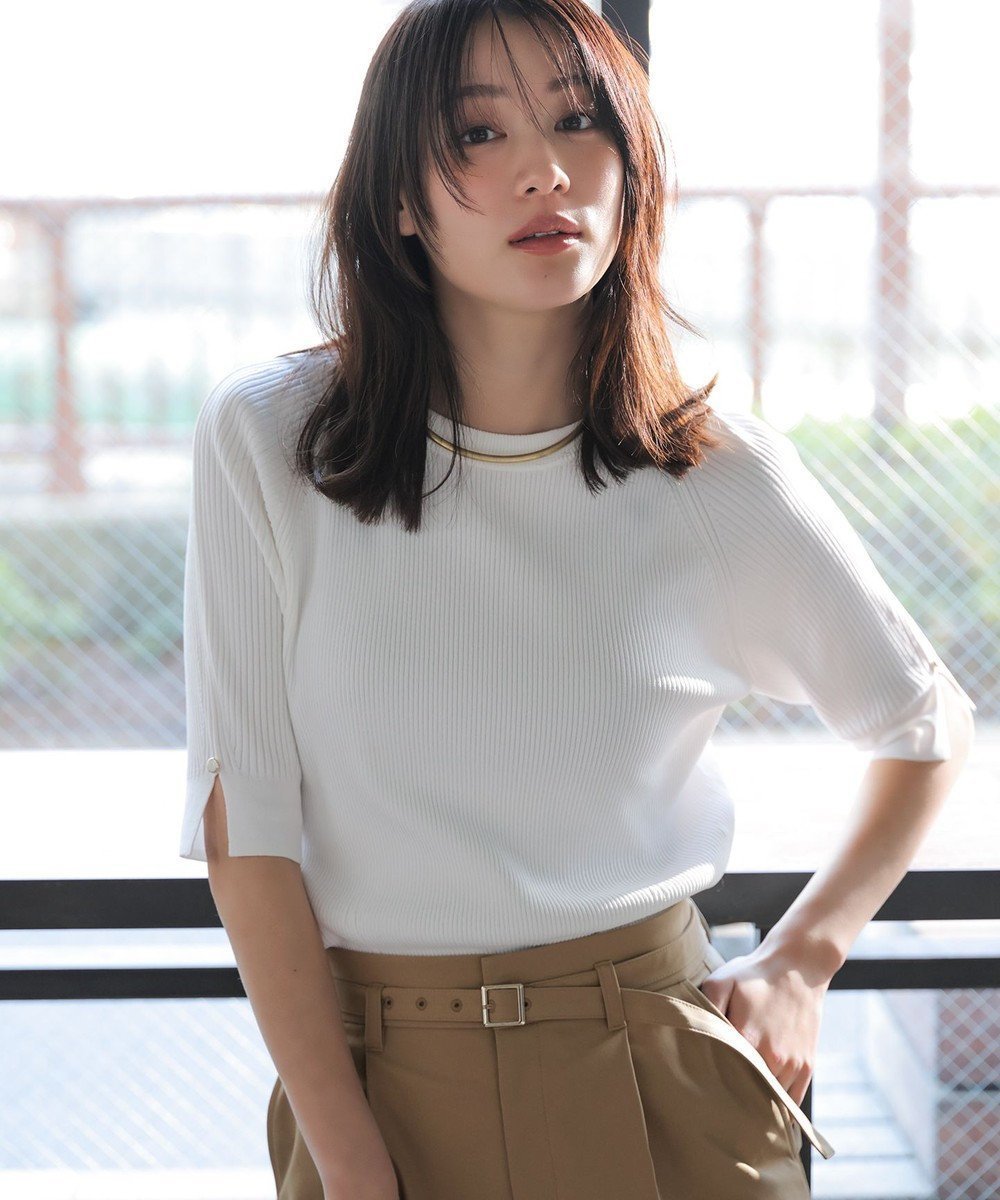 【エニィ スィス/any SiS】の【好印象ブライトニット】コクーンスリーブ ニット インテリア・キッズ・メンズ・レディースファッション・服の通販 founy(ファニー) ファッション Fashion レディースファッション Fashion for Women トップス・カットソー Cut & Sew Tops ニット Knit Tops & Sweaters 春 Spring カーディガン Cardigan, Knitwear シンプル Simple, Minimal ジャケット Jacket, Outerwear ストレッチ Stretch, Stretchy Fabric スリット Slit, Slit Detail セーター Sweater, Knitwear フェミニン Feminine, Girly S/S・春夏 SS, Spring/Summer, Warm Season おすすめ Recommended / Our Picks 夏 Summer エレガント 上品 Elegant 新作・新入荷 New Arrivals / New In ビジネス 仕事 通勤 Business / Work / Commuting オフ|ID: prp329100004891966 ipo3291000000036566818