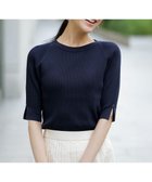 【エニィ スィス/any SiS】の【好印象ブライトニット】コクーンスリーブ ニット 人気、トレンドファッション・服の通販 founy(ファニー) ファッション Fashion レディースファッション Fashion for Women トップス・カットソー Cut & Sew Tops ニット Knit Tops & Sweaters 春 Spring カーディガン Cardigan, Knitwear シンプル Simple, Minimal ジャケット Jacket, Outerwear ストレッチ Stretch, Stretchy Fabric スリット Slit, Slit Detail セーター Sweater, Knitwear フェミニン Feminine, Girly S/S・春夏 SS, Spring/Summer, Warm Season おすすめ Recommended / Our Picks 夏 Summer エレガント 上品 Elegant 新作・新入荷 New Arrivals / New In ビジネス 仕事 通勤 Business / Work / Commuting thumbnail ネイビー|ID: prp329100004891966 ipo3291000000036566820