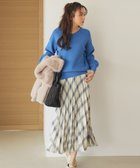 【エニー/ANY】の【新色追加/ウエストゴム】ウーリッシュプリーツスカート 人気、トレンドファッション・服の通販 founy(ファニー) ファッション Fashion レディースファッション Fashion for Women スカート Skirts プリーツスカート / 上品フェミニンスタイル Pleated Skirts スマホ Smartphone, Mobile Device フレア Flare, Flared プリーツ Pleats, Pleated A/W・秋冬 Autumn/Winter 再入荷 Restock / Back in Stock エレガント 上品 Elegant thumbnail アイボリー系チェック|ID: prp329100004891986 ipo3291000000036566962