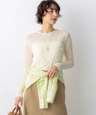 【23区/NIJYUSANKU】の【見上愛さん着用】シアーフライス レイヤード ロンTEE 人気、トレンドファッション・服の通販 founy(ファニー) ファッション Fashion レディースファッション Fashion for Women トップス・カットソー Cut & Sew Tops シャツ・ブラウス・オフィスカジュアル Elegant Blouses & Button-Ups ロングTシャツ・Tシャツ Longline T-Shirts & Tees カットソー・ベーシックTシャツ Cut-and-Sewn Tops / Stretch Tees & Basics イエロー Yellow インナー Innerwear 春 Spring カットソー Cut and Sewn Top カーディガン Cardigan, Knitwear コンパクト Compact, Small Size シアー Sheer, See-Through シンプル Simple, Minimal ジャケット Jacket, Outerwear トレンド Trend, Trending Now 長袖 Long Sleeve, Full Sleeve ベーシック Basic, Essential S/S・春夏 SS, Spring/Summer, Warm Season 夏 Summer エレガント 上品 Elegant 2026年 2026 thumbnail ライトイエロー系|ID: prp329100004892004 ipo3291000000036567103