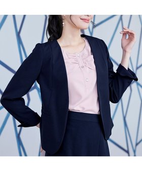 【ティアクラッセ/Tiaclasse】の【ダブルクロス】カラーレスジャケット 人気、トレンドファッション・服の通販 founy(ファニー) ファッション Fashion レディースファッション Fashion for Women アウター Coat / Outerwear Collection レディースジャケット・軽アウター Jackets ノーカラージャケット / シンプル上品コーデ Collarless Jackets アクセサリー Fashion Accessories ウォッシャブル Machine Washable 春 Spring 洗える Machine Washable 秋 Autumn シンプル Simple, Minimal ジャケット Jacket, Outerwear ストレッチ Stretch, Stretchy Fabric スリット Slit, Slit Detail ダブル Double, Double-Breasted 長袖 Long Sleeve, Full Sleeve ポケット Pocket, Pocket Detail 無地 Plain, Solid Color 冬 Winter / This Winter S/S・春夏 SS, Spring/Summer, Warm Season 夏 Summer |ID:prp329100004892225