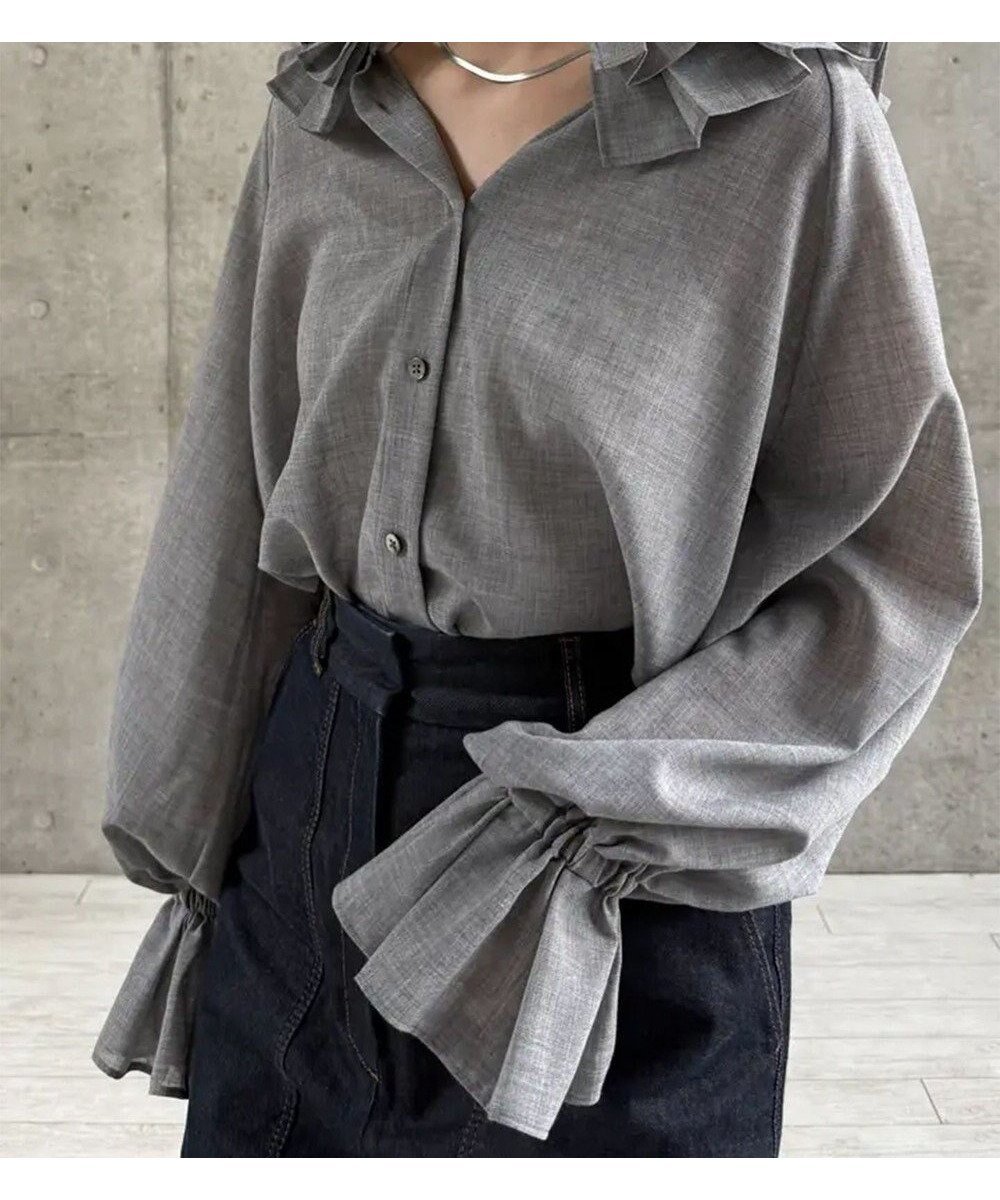 【ハッシュニュアンス/#Newans】の【LEE掲載アイテム】【前後着用可能】ビッグカラー2WAYブラウス 人気、トレンドファッション・服の通販 founy(ファニー) 雑誌掲載アイテム Magazine Picks & Fashion Features ファッション雑誌 Fashion Magazines リー LEE ファッション Fashion レディースファッション Fashion for Women トップス・カットソー Cut & Sew Tops シャツ・ブラウス・オフィスカジュアル Elegant Blouses & Button-Ups 洗える Machine Washable スリーブ Sleeve, Long Sleeve / Short Sleeve セットアップ Set-Up, Coordinated Outfit 雑誌 Magazine, Fashion Magazine なめらか Smooth, Silky Texture バランス Balance, Style Balance ビッグ Big, Oversized A/W・秋冬 Autumn/Winter エレガント 上品 Elegant other-1|ID: prp329100004892276 ipo3291000000036569248