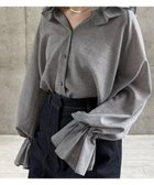 【ハッシュニュアンス/#Newans】の【LEE掲載アイテム】【前後着用可能】ビッグカラー2WAYブラウス 人気、トレンドファッション・服の通販 founy(ファニー) 雑誌掲載アイテム Magazine Picks & Fashion Features ファッション雑誌 Fashion Magazines リー LEE ファッション Fashion レディースファッション Fashion for Women トップス・カットソー Cut & Sew Tops シャツ・ブラウス・オフィスカジュアル Elegant Blouses & Button-Ups 洗える Machine Washable スリーブ Sleeve, Long Sleeve / Short Sleeve セットアップ Set-Up, Coordinated Outfit 雑誌 Magazine, Fashion Magazine なめらか Smooth, Silky Texture バランス Balance, Style Balance ビッグ Big, Oversized A/W・秋冬 Autumn/Winter エレガント 上品 Elegant thumbnail グレー|ID: prp329100004892276 ipo3291000000036569250