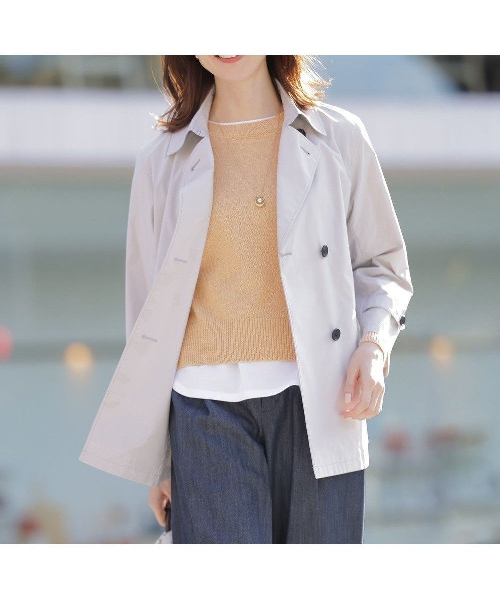 【ジェイ プレス/J.PRESS】の【洗える・撥水】ポリアーティローザ ダブル トレンチコート インテリア・キッズ・メンズ・レディースファッション・服の通販 founy(ファニー) ファッション Fashion レディースファッション Fashion for Women アウター Coat / Outerwear Collection コート・ロングコート・ピーコート Long Coats, Peacoats & More レディースジャケット・軽アウター Jackets トレンチコート / 春秋の定番アウター Trench Coats インナー Innerwear 春 Spring 洗える Machine Washable ギャザー Gathered, Ruffled ギンガム Gingham, Gingham Fabric コンパクト Compact, Small Size 軽量 Lightweight, Ultra Light ジャケット Jacket, Outerwear ダブル Double, Double-Breasted チェック Check, Plaid, Tartan トレンド Trend, Trending Now バランス Balance, Style Balance 無地 Plain, Solid Color ロング Long, Long-Length ワイド Wide, Wide Fit S/S・春夏 SS, Spring/Summer, Warm Season 夏 Summer ライトグレー系|ID: prp329100004895542 ipo3291000000036598562