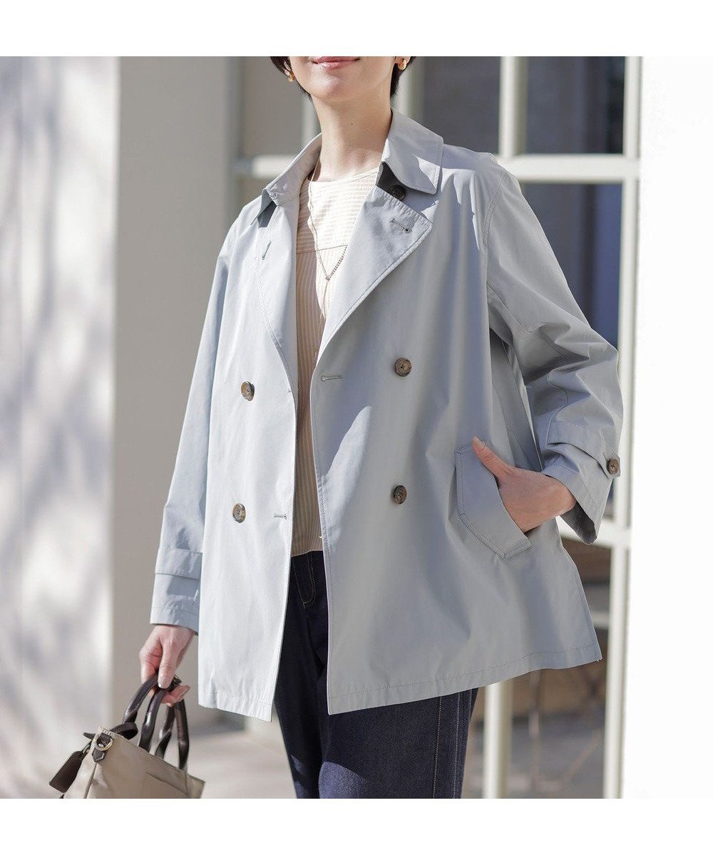 【ジェイ プレス/J.PRESS】の【洗える・撥水】ポリアーティローザ ダブル トレンチコート インテリア・キッズ・メンズ・レディースファッション・服の通販 founy(ファニー) ファッション Fashion レディースファッション Fashion for Women アウター Coat / Outerwear Collection コート・ロングコート・ピーコート Long Coats, Peacoats & More レディースジャケット・軽アウター Jackets トレンチコート / 春秋の定番アウター Trench Coats インナー Innerwear 春 Spring 洗える Machine Washable ギャザー Gathered, Ruffled ギンガム Gingham, Gingham Fabric コンパクト Compact, Small Size 軽量 Lightweight, Ultra Light ジャケット Jacket, Outerwear ダブル Double, Double-Breasted チェック Check, Plaid, Tartan トレンド Trend, Trending Now バランス Balance, Style Balance 無地 Plain, Solid Color ロング Long, Long-Length ワイド Wide, Wide Fit S/S・春夏 SS, Spring/Summer, Warm Season 夏 Summer フェードブルー系|ID: prp329100004895542 ipo3291000000036598563