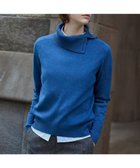 【ジェイ プレス/J.PRESS】のCASHMERE BLEND 襟付き ニット 人気、トレンドファッション・服の通販 founy(ファニー) ファッション Fashion レディースファッション Fashion for Women トップス・カットソー Cut & Sew Tops ニット Knit Tops & Sweaters セーター Sweater, Knitwear タートル Turtleneck, Turtle Collar タートルネック Turtleneck, High Neck バランス Balance, Style Balance リラックス Relax, Relaxed Fit A/W・秋冬 Autumn/Winter thumbnail ブルー系|ID: prp329100004895607 ipo3291000000036599084
