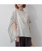 【23区/NIJYUSANKU】の【汗じみ防止加工】スカーフプリントコンビ フレンチスリーブ カットソー 人気、トレンドファッション・服の通販 founy(ファニー) ファッション Fashion レディースファッション Fashion for Women トップス・カットソー Cut & Sew Tops シャツ・ブラウス・オフィスカジュアル Elegant Blouses & Button-Ups ロングTシャツ・Tシャツ Longline T-Shirts & Tees カットソー・ベーシックTシャツ Cut-and-Sewn Tops / Stretch Tees & Basics 秋 Autumn カットソー Cut and Sewn Top コンビ Combo, Combination Style シンプル Simple, Minimal スカーフ Scarf, Neckwear スリーブ Sleeve, Long Sleeve / Short Sleeve チュニック Tunic, Long Top フレンチ French, French Style プリント Print, Printed Pattern ボトム Bottoms, Lower Wear A/W・秋冬 Autumn/Winter エレガント 上品 Elegant 2025年 2025 2025-2026秋冬・A/W Autumn/Winter 2025–26 AW25–26 thumbnail アイボリー×ライトカーキ|ID: prp329100004898192 ipo3291000000036642569