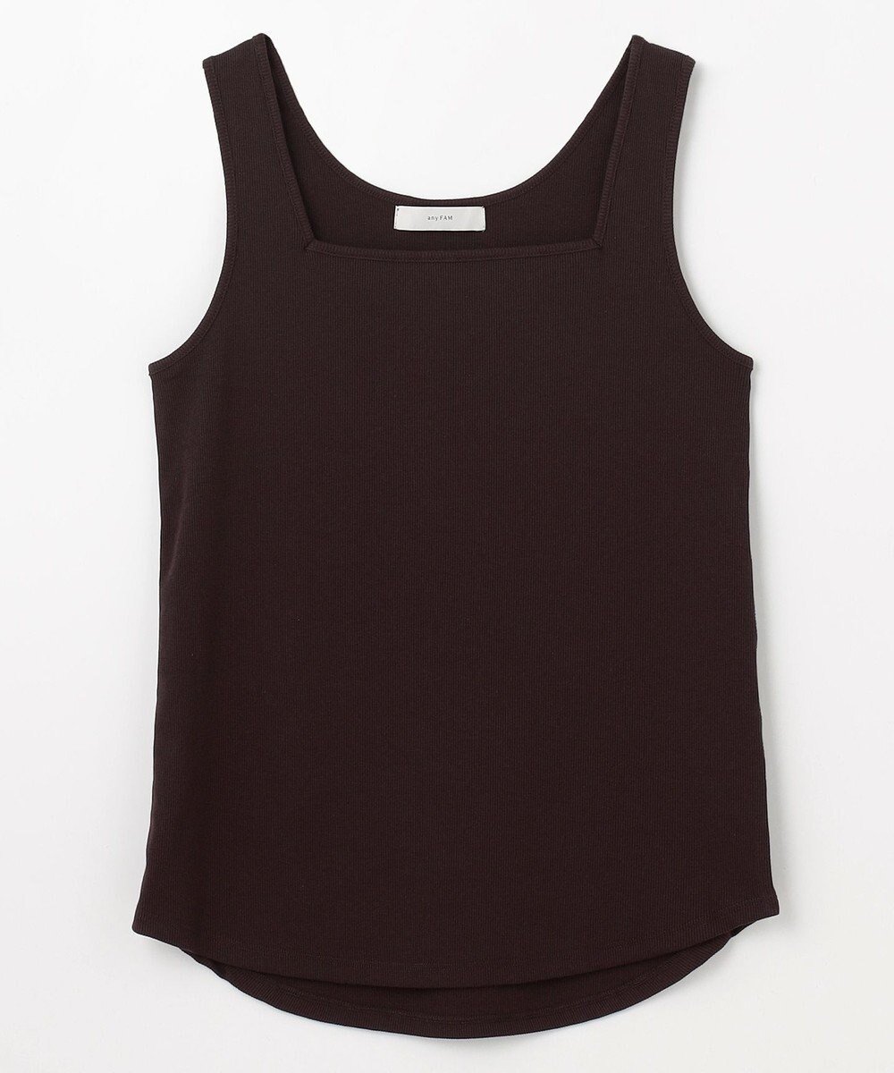 【エニー/ANY】の【新色追加】スクエアタンクトップ インテリア・キッズ・メンズ・レディースファッション・服の通販 founy(ファニー) 　ファッション　Fashion　レディースファッション　Fashion for Women　トップス・カットソー　Cut & Sew Tops　インナー　Innerwear　春　Spring　シンプル　Simple, Minimal　スクエア　Square, Square Shape　タンク　Tank Top, Sleeveless Top　デニム　Denim, Jeans Material　定番　Standard, Basic Item　なめらか　Smooth, Silky Texture　S/S・春夏　SS, Spring/Summer, Warm Season　おすすめ　Recommended / Our Picks　夏　Summer　ブラウン|ID: prp329100004898200 ipo3291000000036642713
