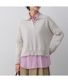 【23区/NIJYUSANKU】のコットンギマ スキッパー ニット 人気、トレンドファッション・服の通販 founy(ファニー) ファッション Fashion レディースファッション Fashion for Women トップス・カットソー Cut & Sew Tops ニット Knit Tops & Sweaters 春 Spring シンプル Simple, Minimal スキッパー Skipper, Open Collar スリット Slit, Slit Detail セーター Sweater, Knitwear 定番 Standard, Basic Item バランス Balance, Style Balance ベスト Vest, Waistcoat S/S・春夏 SS, Spring/Summer, Warm Season 夏 Summer エレガント 上品 Elegant 2026年 2026 thumbnail ベージュ系|ID: prp329100004898206 ipo3291000000036642755
