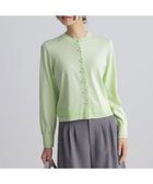 【組曲/KUMIKYOKU】のコットンニット カーディガン 人気、トレンドファッション・服の通販 founy(ファニー) ファッション Fashion レディースファッション Fashion for Women トップス・カットソー Cut & Sew Tops ニット Knit Tops & Sweaters カーディガン・羽織り Layered Style Cardigans 春 Spring カーディガン Cardigan, Knitwear クロップド Cropped, Short Length コンパクト Compact, Small Size シンプル Simple, Minimal チャーム Charm, Pendant バランス Balance, Style Balance パール Pearl, Pearl Accent メタル Metal, Metal Parts モダン Modern, Contemporary モチーフ Motif, Design Theme S/S・春夏 SS, Spring/Summer, Warm Season 夏 Summer エレガント 上品 Elegant thumbnail ミストグリーン系|ID: prp329100004898213 ipo3291000000036642845
