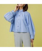 【アンフィーロ 自由区/UNFILO】のコットンブロード フォルムシャツ 人気、トレンドファッション・服の通販 founy(ファニー) ファッション Fashion レディースファッション Fashion for Women トップス・カットソー Cut & Sew Tops シャツ・ブラウス・オフィスカジュアル Elegant Blouses & Button-Ups クロップド Cropped, Short Length スリーブ Sleeve, Long Sleeve / Short Sleeve バランス Balance, Style Balance フォルム Silhouette, Form ブロード Broadcloth, Fine Cotton 夏 Summer 抗菌 Antibacterial, Bacteria-Resistant 春 Spring S/S・春夏 SS, Spring/Summer, Warm Season 洗える Machine Washable 羽織 Haori, Light Jacket thumbnail ブルー|ID: prp329100004898222 ipo3291000000036642942