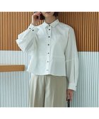 【アンフィーロ 自由区/UNFILO】のコットンブロード フォルムシャツ 人気、トレンドファッション・服の通販 founy(ファニー) ファッション Fashion レディースファッション Fashion for Women トップス・カットソー Cut & Sew Tops シャツ・ブラウス・オフィスカジュアル Elegant Blouses & Button-Ups クロップド Cropped, Short Length スリーブ Sleeve, Long Sleeve / Short Sleeve バランス Balance, Style Balance フォルム Silhouette, Form ブロード Broadcloth, Fine Cotton 夏 Summer 抗菌 Antibacterial, Bacteria-Resistant 春 Spring S/S・春夏 SS, Spring/Summer, Warm Season 洗える Machine Washable 羽織 Haori, Light Jacket thumbnail オフ|ID: prp329100004898222 ipo3291000000036642943