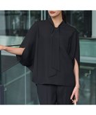 【アイシービー/iCB】のFluidBackSatin ドルマンスリーブボウタイブラウス 人気、トレンドファッション・服の通販 founy(ファニー) ファッション Fashion レディースファッション Fashion for Women トップス・カットソー Cut & Sew Tops シャツ・ブラウス・オフィスカジュアル Elegant Blouses & Button-Ups エレガント 上品 Elegant 春 Spring サテン Satin, Glossy Fabric シンプル Simple, Minimal セットアップ Set-Up, Coordinated Outfit なめらか Smooth, Silky Texture ワイド Wide, Wide Fit S/S・春夏 SS, Spring/Summer, Warm Season おすすめ Recommended / Our Picks 夏 Summer 2026年 2026 thumbnail ブラック|ID: prp329100004898236 ipo3291000000036643069