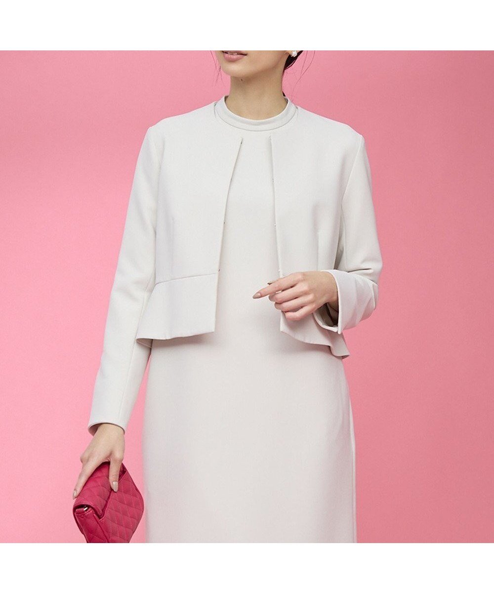 【組曲/KUMIKYOKU】の【WEB限定・KUMIKYOKU NAVY】コンフォータブルドレープ ノーカラージャケット 人気、トレンドファッション・服の通販 founy(ファニー) 　ファッション　Fashion　レディースファッション　Fashion for Women　アウター　Coat / Outerwear Collection　レディースジャケット・軽アウター　Jackets　ノーカラージャケット / シンプル上品コーデ　Collarless Jackets　オケージョン　Occasion Wear　コレクション　Collection, Seasonal Line　コンパクト　Compact, Small Size　シェイプ　Shape, Slim Fit　シンプル　Simple, Minimal　ジャケット　Jacket, Outerwear　スタイリッシュ　Stylish, Fashionable　セットアップ　Set-Up, Coordinated Outfit　ドレス　Dress, One-Piece　フォルム　Silhouette, Form　フォーマル　Formal, Dressy　フリル　Frill, Ruffle　フレア　Flare, Flared　A/W・秋冬　Autumn/Winter　2022年　2022　S/S・春夏　SS, Spring/Summer, Warm Season　2022-2023秋冬・A/W　Autumn/Winter 2022–23 AW22–23　夏　Summer　エレガント 上品　Elegant　セレモニー　Ceremony　入学式　Entrance Ceremony　卒業式　Graduation Ceremony　結婚式　Wedding　 other-1|ID: prp329100004898245 ipo3291000000036643126