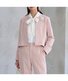 【組曲/KUMIKYOKU】の【WEB限定・KUMIKYOKU NAVY】コンフォータブルドレープ ノーカラージャケット 人気、トレンドファッション・服の通販 founy(ファニー) ファッション Fashion レディースファッション Fashion for Women アウター Coat / Outerwear Collection レディースジャケット・軽アウター Jackets ノーカラージャケット / シンプル上品コーデ Collarless Jackets オケージョン Occasion Wear コレクション Collection, Seasonal Line コンパクト Compact, Small Size シェイプ Shape, Slim Fit シンプル Simple, Minimal ジャケット Jacket, Outerwear スタイリッシュ Stylish, Fashionable セットアップ Set-Up, Coordinated Outfit ドレス Dress, One-Piece フォルム Silhouette, Form フォーマル Formal, Dressy フリル Frill, Ruffle フレア Flare, Flared A/W・秋冬 Autumn/Winter 2022年 2022 S/S・春夏 SS, Spring/Summer, Warm Season 2022-2023秋冬・A/W Autumn/Winter 2022–23 AW22–23 夏 Summer エレガント 上品 Elegant セレモニー Ceremony 入学式 Entrance Ceremony 卒業式 Graduation Ceremony 結婚式 Wedding thumbnail シャンパンピンク系|ID: prp329100004898245 ipo3291000000036643130