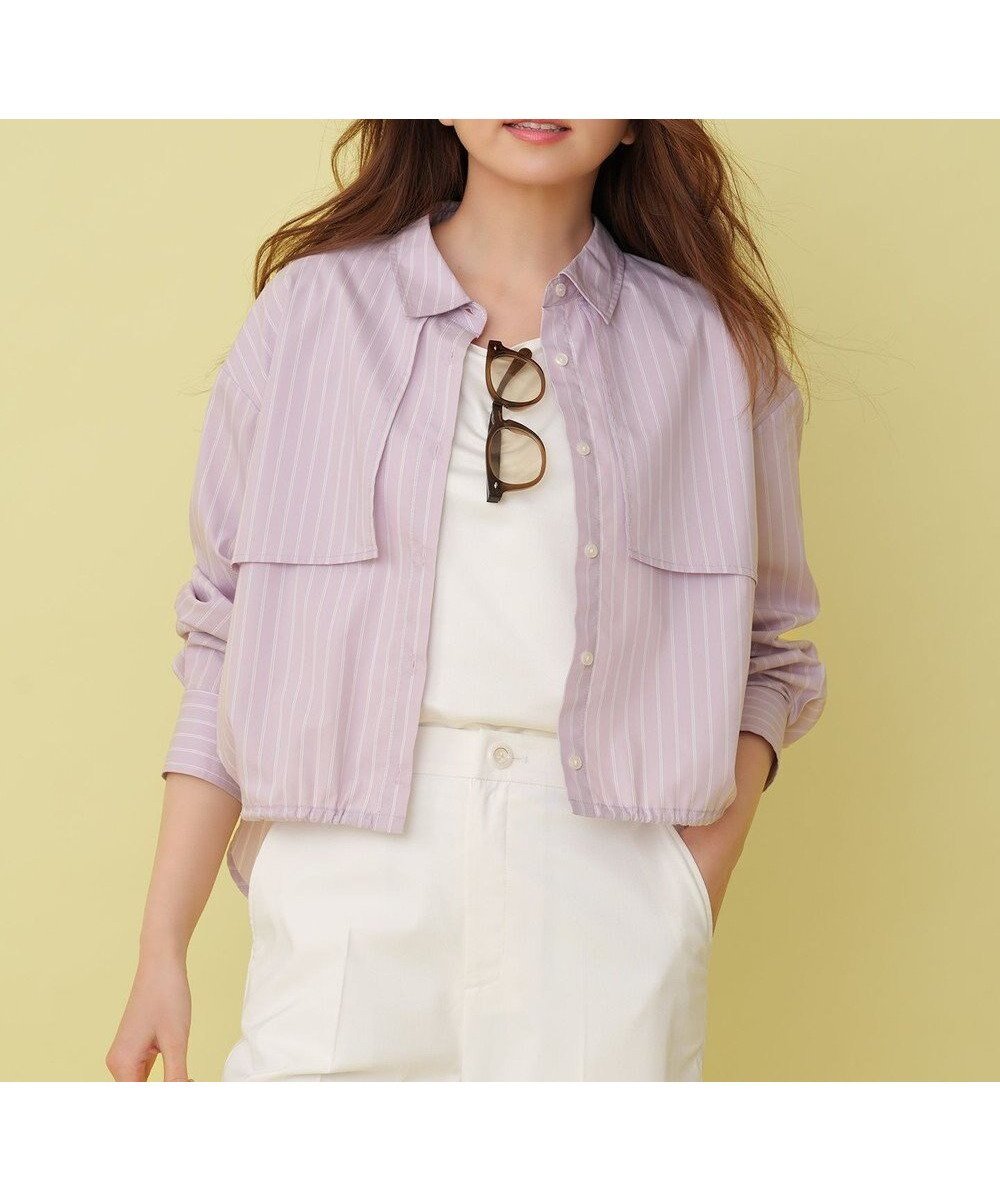 【エニィ スィス/any SiS】のクロップドヨークハオリ シャツ 人気、トレンドファッション・服の通販 founy(ファニー) ファッション Fashion レディースファッション Fashion for Women トップス・カットソー Cut & Sew Tops シャツ・ブラウス・オフィスカジュアル Elegant Blouses & Button-Ups インナー Innerwear 春 Spring ギャザー Gathered, Ruffled サテン Satin, Glossy Fabric ストライプ Stripe, Striped Pattern ストレッチ Stretch, Stretchy Fabric タンク Tank Top, Sleeveless Top トレンド Trend, Trending Now バランス Balance, Style Balance バルーン Balloon, Balloon Silhouette ヨーク Yoke, Yoke Design S/S・春夏 SS, Spring/Summer, Warm Season おすすめ Recommended / Our Picks 夏 Summer 新作・新入荷 New Arrivals / New In ビジネス 仕事 通勤 Business / Work / Commuting other-1|ID: prp329100004898258 ipo3291000000036643223