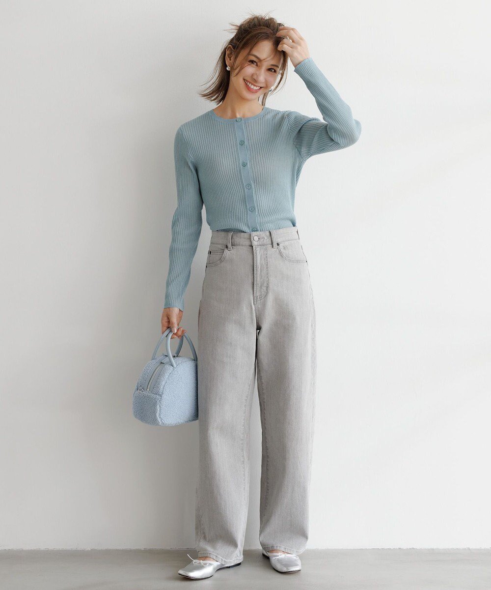 【アンフィーロ 自由区/UNFILO】の【UNFILO DENIM】撥水 カーブワイドデニム インテリア・キッズ・メンズ・レディースファッション・服の通販 founy(ファニー) 　ファッション　Fashion　レディースファッション　Fashion for Women　パンツ　Pants & Trousers　デニムパンツ・ジーンズ・美脚デニム　Denim Jeans & Pants　ストレッチ　Stretch, Stretchy Fabric　ストレート　Straight, Straight Cut　スニーカー　Sneakers, Trainers　スリム　Slim, Slim Fit　テーパード　Tapered, Tapered Pants　デニム　Denim, Jeans Material　トレンド　Trend, Trending Now　フィット　Fit, Slim Fit　ワイド　Wide, Wide Fit　A/W・秋冬　Autumn/Winter　S/S・春夏　SS, Spring/Summer, Warm Season　おすすめ　Recommended / Our Picks　夏　Summer　アイスグレー|ID: prp329100004898272 ipo3291000000036643310