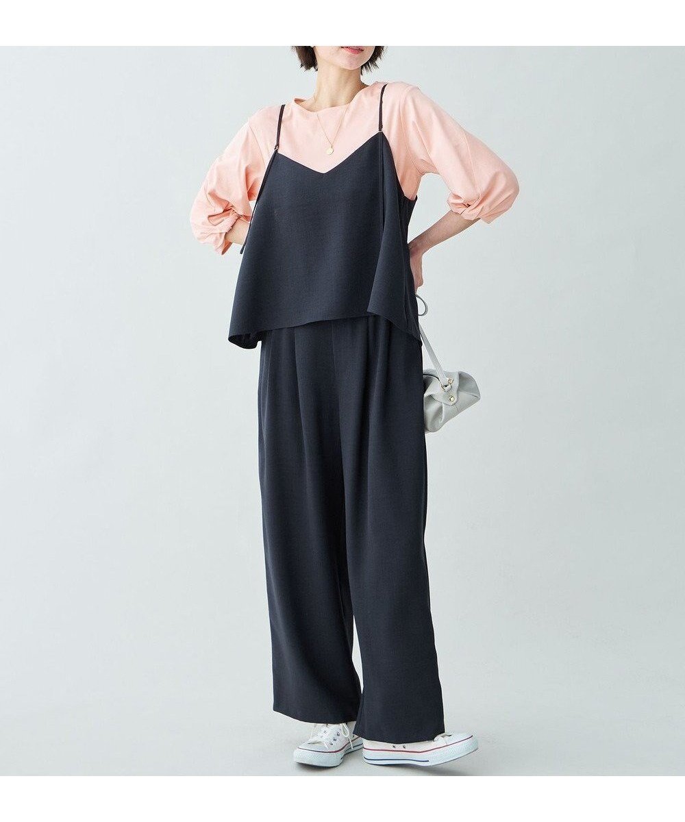 【エニー/ANY】の【2SET】2WAYビスチェ×ワイドパンツセットアップ インテリア・キッズ・メンズ・レディースファッション・服の通販 founy(ファニー) 　ファッション　Fashion　レディースファッション　Fashion for Women　セットアップ　Matching Sets　レディースパンツ・ボトムス　Pants & Trousers / Bottoms　春　Spring　コンパクト　Compact, Small Size　セットアップ　Set-Up, Coordinated Outfit　タンブラー　Tumbler, Travel Mug　ノースリーブ　Sleeveless, No-Sleeve　ビスチェ　Bustier, Corset Top　フレア　Flare, Flared　ポケット　Pocket, Pocket Detail　S/S・春夏　SS, Spring/Summer, Warm Season　夏　Summer　ネイビー|ID: prp329100004898283 ipo3291000000036643379