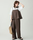 【エニー/ANY】の【2SET】2WAYビスチェ×ワイドパンツセットアップ 人気、トレンドファッション・服の通販 founy(ファニー) ファッション Fashion レディースファッション Fashion for Women セットアップ Matching Sets レディースパンツ・ボトムス Pants & Trousers / Bottoms 春 Spring コンパクト Compact, Small Size セットアップ Set-Up, Coordinated Outfit タンブラー Tumbler, Travel Mug ノースリーブ Sleeveless, No-Sleeve ビスチェ Bustier, Corset Top フレア Flare, Flared ポケット Pocket, Pocket Detail S/S・春夏 SS, Spring/Summer, Warm Season 夏 Summer thumbnail ブラウン|ID: prp329100004898283 ipo3291000000036643380