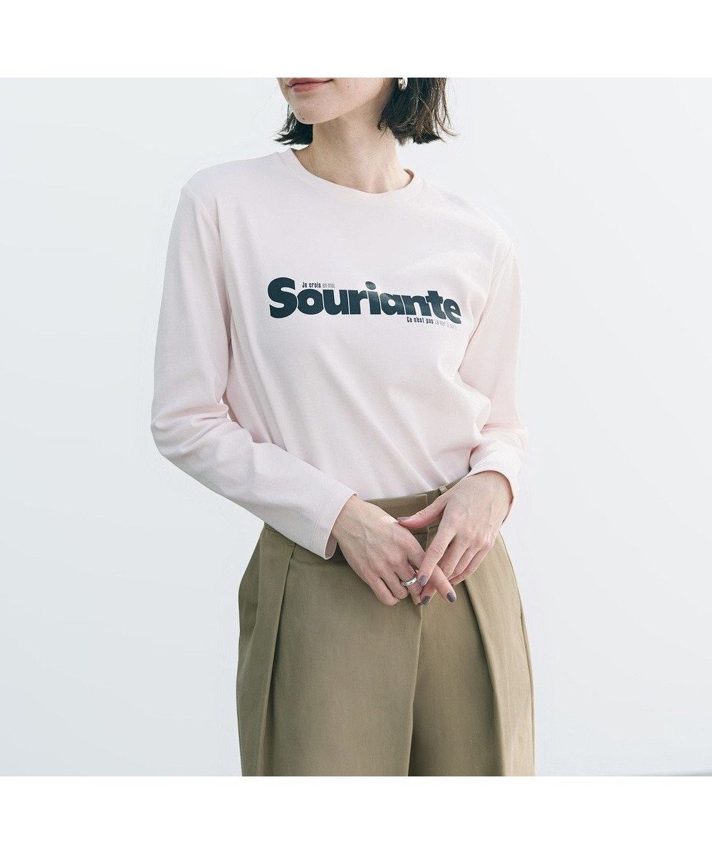 【アンフィーロ 自由区/UNFILO】のコットンスムース グラフィックT 人気、トレンドファッション・服の通販 founy(ファニー) 　ファッション　Fashion　レディースファッション　Fashion for Women　トップス・カットソー　Cut & Sew Tops　シャツ・ブラウス・オフィスカジュアル　Elegant Blouses & Button-Ups　ロングTシャツ・Tシャツ　Longline T-Shirts & Tees　カットソー・ベーシックTシャツ　Cut-and-Sewn Tops / Stretch Tees & Basics　春　Spring　カットソー　Cut and Sewn Top　グラフィック　Graphic, Graphic Design　抗菌　Antibacterial, Bacteria-Resistant　シンプル　Simple, Minimal　プリント　Print, Printed Pattern　ヘムライン　Hemline, Bottom Cut　モチーフ　Motif, Design Theme　S/S・春夏　SS, Spring/Summer, Warm Season　再入荷　Restock / Back in Stock　おすすめ　Recommended / Our Picks　夏　Summer　新作・新入荷　New Arrivals / New In　 other-1|ID: prp329100004899468 ipo3291000000036657115