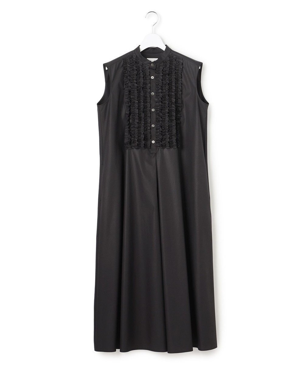 【23区/NIJYUSANKU】の【R(アール)】ルミナスコットン フロントフリル ワンピース インテリア・キッズ・メンズ・レディースファッション・服の通販 founy(ファニー) ファッション Fashion レディースファッション Fashion for Women ワンピース Dresses 春 Spring カーディガン Cardigan, Knitwear コレクション Collection, Seasonal Line ジャケット Jacket, Outerwear 人気 Popular, Best Seller バランス Balance, Style Balance フリル Frill, Ruffle フレア Flare, Flared フロント Front, Front Design S/S・春夏 SS, Spring/Summer, Warm Season おすすめ Recommended / Our Picks 夏 Summer エレガント 上品 Elegant 2026年 2026 ブラック系|ID: prp329100004899582 ipo3291000000036657973