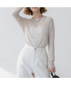 【23区/NIJYUSANKU】の【Oggi5月号掲載/洗える】シアー レイヤード TEE ベージュ系|ID: prp329100004899612 ipo3291000000036658299