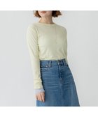 【23区/NIJYUSANKU】の【Oggi5月号掲載/洗える】シアー レイヤード TEE ライトイエロー系|ID: prp329100004899612 ipo3291000000036658301