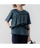 【23区/NIJYUSANKU】の【汗じみ防止/洗える】ランダムフリルジャージー ドッキング カットソー 人気、トレンドファッション・服の通販 founy(ファニー) ファッション Fashion レディースファッション Fashion for Women トップス・カットソー Cut & Sew Tops シャツ・ブラウス・オフィスカジュアル Elegant Blouses & Button-Ups ロングTシャツ・Tシャツ Longline T-Shirts & Tees カットソー・ベーシックTシャツ Cut-and-Sewn Tops / Stretch Tees & Basics エレガント 上品 Elegant 春 Spring 洗える Machine Washable カットソー Cut and Sewn Top 吸水 Absorbent, Quick-Dry シンプル Simple, Minimal タイプライター Typewriter Fabric, Crisp Cotton タフタ Taffeta, Structured Fabric ドッキング Docking, Mixed Material フリル Frill, Ruffle フレア Flare, Flared ペプラム Peplum, Flared Hem S/S・春夏 SS, Spring/Summer, Warm Season おすすめ Recommended / Our Picks 夏 Summer ビジネス 仕事 通勤 Business / Work / Commuting 2025年 2025 2025春夏・S/S Spring/Summer 2025 SS25 thumbnail ダークグリーン系|ID: prp329100004902873 ipo3291000000036693788