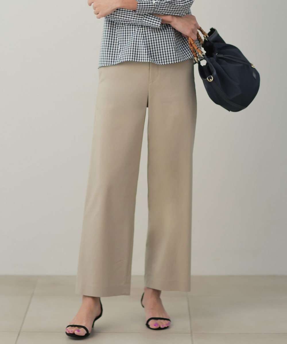 【ジェイ プレス/J.PRESS】の【人気素材・セットアップ対応】セルロースリネンストレッチ セミワイド パンツ インテリア・キッズ・メンズ・レディースファッション・服の通販 founy(ファニー) 　ファッション　Fashion　レディースファッション　Fashion for Women　セットアップ　Matching Sets　レディースパンツ・ボトムス　Pants & Trousers / Bottoms　春　Spring　スタイリッシュ　Stylish, Fashionable　ストレッチ　Stretch, Stretchy Fabric　セットアップ　Set-Up, Coordinated Outfit　人気　Popular, Best Seller　フロント　Front, Front Design　リラックス　Relax, Relaxed Fit　ワイド　Wide, Wide Fit　S/S・春夏　SS, Spring/Summer, Warm Season　夏　Summer　ベージュ系|ID: prp329100004902915 ipo3291000000036694173