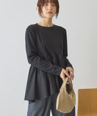 【アメリカンホリック/AMERICAN HOLIC】の布帛切替ペプラムプルオーバー 人気、トレンドファッション・服の通販 founy(ファニー) ファッション Fashion レディースファッション Fashion for Women トップス・カットソー Cut & Sew Tops シャツ・ブラウス・オフィスカジュアル Elegant Blouses & Button-Ups ロングTシャツ・Tシャツ Longline T-Shirts & Tees カジュアルプルオーバー・ニットトップス Pullovers & Knit Tops / Casual Pullovers カットソー・ベーシックTシャツ Cut-and-Sewn Tops / Stretch Tees & Basics アメリカン American Style 春 Spring カットソー Cut and Sewn Top 切替 Switching, Contrast Panel スタイリッシュ Stylish, Fashionable フィット Fit, Slim Fit フェミニン Feminine, Girly ペプラム Peplum, Flared Hem ポケット Pocket, Pocket Detail ロング Long, Long-Length S/S・春夏 SS, Spring/Summer, Warm Season 夏 Summer セレモニー Ceremony thumbnail Black|ID: prp329100004902949 ipo3291000000036694445