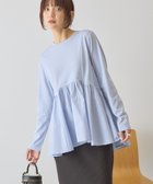 【アメリカンホリック/AMERICAN HOLIC】の布帛切替ペプラムプルオーバー 人気、トレンドファッション・服の通販 founy(ファニー) ファッション Fashion レディースファッション Fashion for Women トップス・カットソー Cut & Sew Tops シャツ・ブラウス・オフィスカジュアル Elegant Blouses & Button-Ups ロングTシャツ・Tシャツ Longline T-Shirts & Tees カジュアルプルオーバー・ニットトップス Pullovers & Knit Tops / Casual Pullovers カットソー・ベーシックTシャツ Cut-and-Sewn Tops / Stretch Tees & Basics アメリカン American Style 春 Spring カットソー Cut and Sewn Top 切替 Switching, Contrast Panel スタイリッシュ Stylish, Fashionable フィット Fit, Slim Fit フェミニン Feminine, Girly ペプラム Peplum, Flared Hem ポケット Pocket, Pocket Detail ロング Long, Long-Length S/S・春夏 SS, Spring/Summer, Warm Season 夏 Summer セレモニー Ceremony thumbnail Blue|ID: prp329100004902949 ipo3291000000036694447