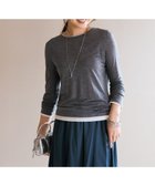 【アンフィーロ 自由区/UNFILO】のソフトウール フェイクレイヤード ロンT 人気、トレンドファッション・服の通販 founy(ファニー) ファッション Fashion レディースファッション Fashion for Women トップス・カットソー Cut & Sew Tops シャツ・ブラウス・オフィスカジュアル Elegant Blouses & Button-Ups ロングTシャツ・Tシャツ Longline T-Shirts & Tees カットソー・ベーシックTシャツ Cut-and-Sewn Tops / Stretch Tees & Basics インナー Innerwear カットソー Cut and Sewn Top コンパクト Compact, Small Size ストレッチ Stretch, Stretchy Fabric バランス Balance, Style Balance フィット Fit, Slim Fit ロング Long, Long-Length A/W・秋冬 Autumn/Winter S/S・春夏 SS, Spring/Summer, Warm Season 夏 Summer エレガント 上品 Elegant 新作・新入荷 New Arrivals / New In thumbnail チャコール|ID: prp329100004906486 ipo3291000000036736748