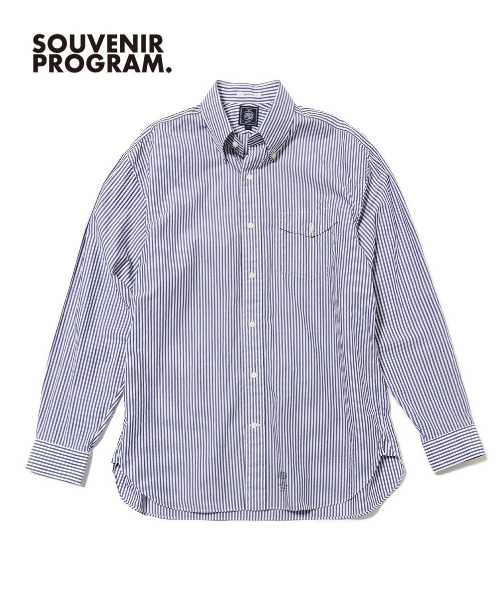 【ジェイ プレス/J.PRESS / MEN】の【J.PRESS ORIGINALS】【UNISEX】Cotton Broad Cloth Shirt / B.D. / Baggy-Fit インテリア・キッズ・メンズ・レディースファッション・服の通販 founy(ファニー) 　ファッション　Fashion　レディースファッション　Fashion for Women　トップス・カットソー　Cut & Sew Tops　シャツ・ブラウス・オフィスカジュアル　Elegant Blouses & Button-Ups　シンプル　Simple, Minimal　ドレス　Dress, One-Piece　定番　Standard, Basic Item　フィット　Fit, Slim Fit　フラップ　Flap, Flap Pocket　ブロード　Broadcloth, Fine Cotton　ポケット　Pocket, Pocket Detail　ユニセックス　Unisex, Genderless　リラックス　Relax, Relaxed Fit　A/W・秋冬　Autumn/Winter　S/S・春夏　SS, Spring/Summer, Warm Season　夏　Summer　エレガント 上品　Elegant　ネイビー系1|ID: prp329100004906502 ipo3291000000036736860