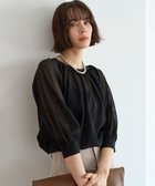 【アンフィーロ 自由区/UNFILO】のシアーギャザーニット 人気、トレンドファッション・服の通販 founy(ファニー) ファッション Fashion レディースファッション Fashion for Women トップス・カットソー Cut & Sew Tops ニット Knit Tops & Sweaters ウォッシャブル Machine Washable ギャザー Gathered, Ruffled クロップド Cropped, Short Length サマー Summer, Summer Style シアー Sheer, See-Through スリーブ Sleeve, Long Sleeve / Short Sleeve セーター Sweater, Knitwear フェミニン Feminine, Girly ボトム Bottoms, Lower Wear 夏 Summer 春 Spring S/S・春夏 SS, Spring/Summer, Warm Season 洗える Machine Washable thumbnail ブラック|ID: prp329100004906526 ipo3291000000036737019